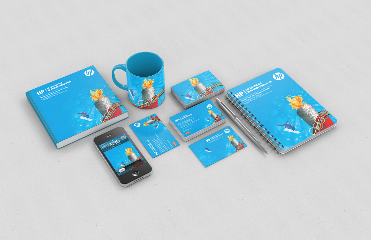 惠普冬奧會(huì)賽事品牌視覺設(shè)計(jì)