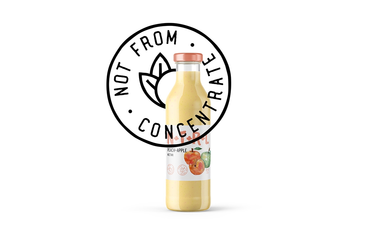 天然飲料，果汁的 品牌的包裝設計