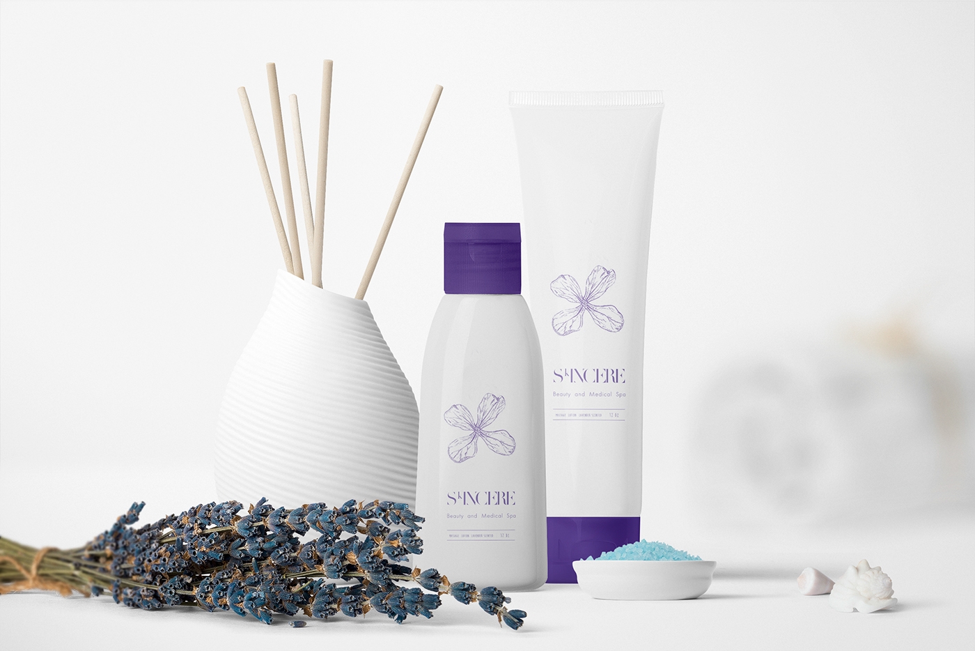 豪華水療中心護膚用品產(chǎn)品品牌包裝設(shè)計