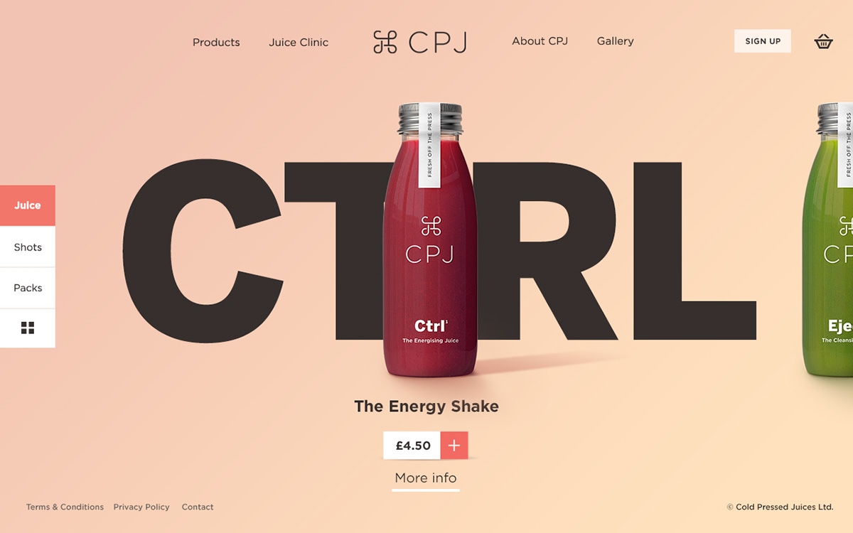 智能化營養早餐果汁，私人定制瓶型包裝設計