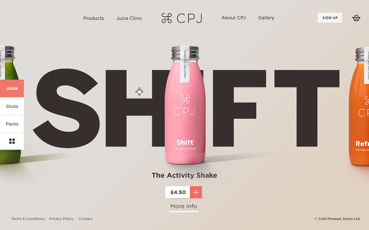 智能化營養早餐果汁，私人定制瓶型包裝設計