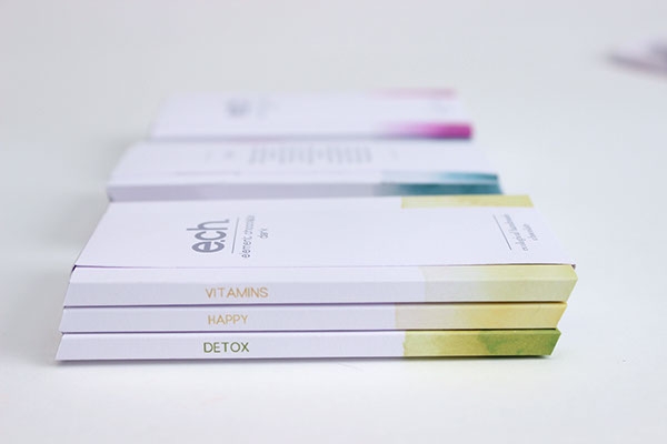 彩色之光， 生態手工巧克力食品包裝設計工程。