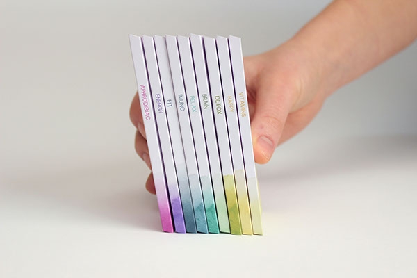 彩色之光， 生態手工巧克力食品包裝設計工程。