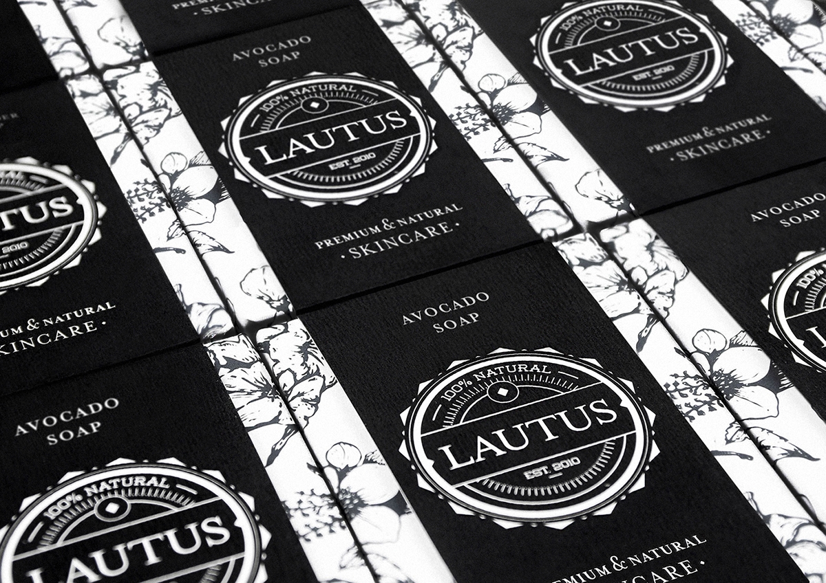 化妝品護膚產(chǎn)品包裝設計— 百分之百天然手工皂，沐浴露和洗滌液品牌包裝設計