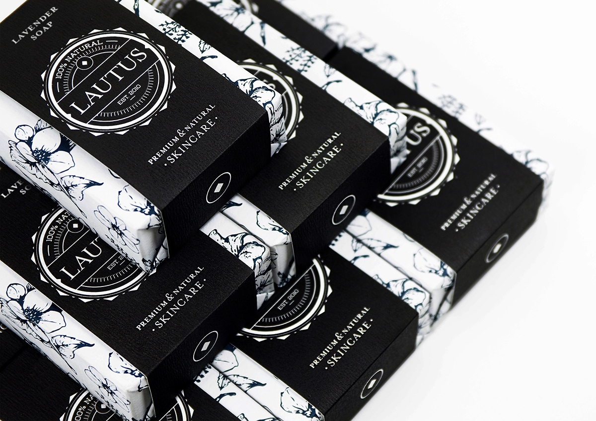 化妝品護膚產(chǎn)品包裝設計— 百分之百天然手工皂，沐浴露和洗滌液品牌包裝設計
