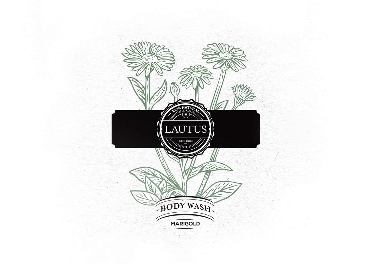 化妝品護膚產(chǎn)品包裝設計— 百分之百天然手工皂，沐浴露和洗滌液品牌包裝設計