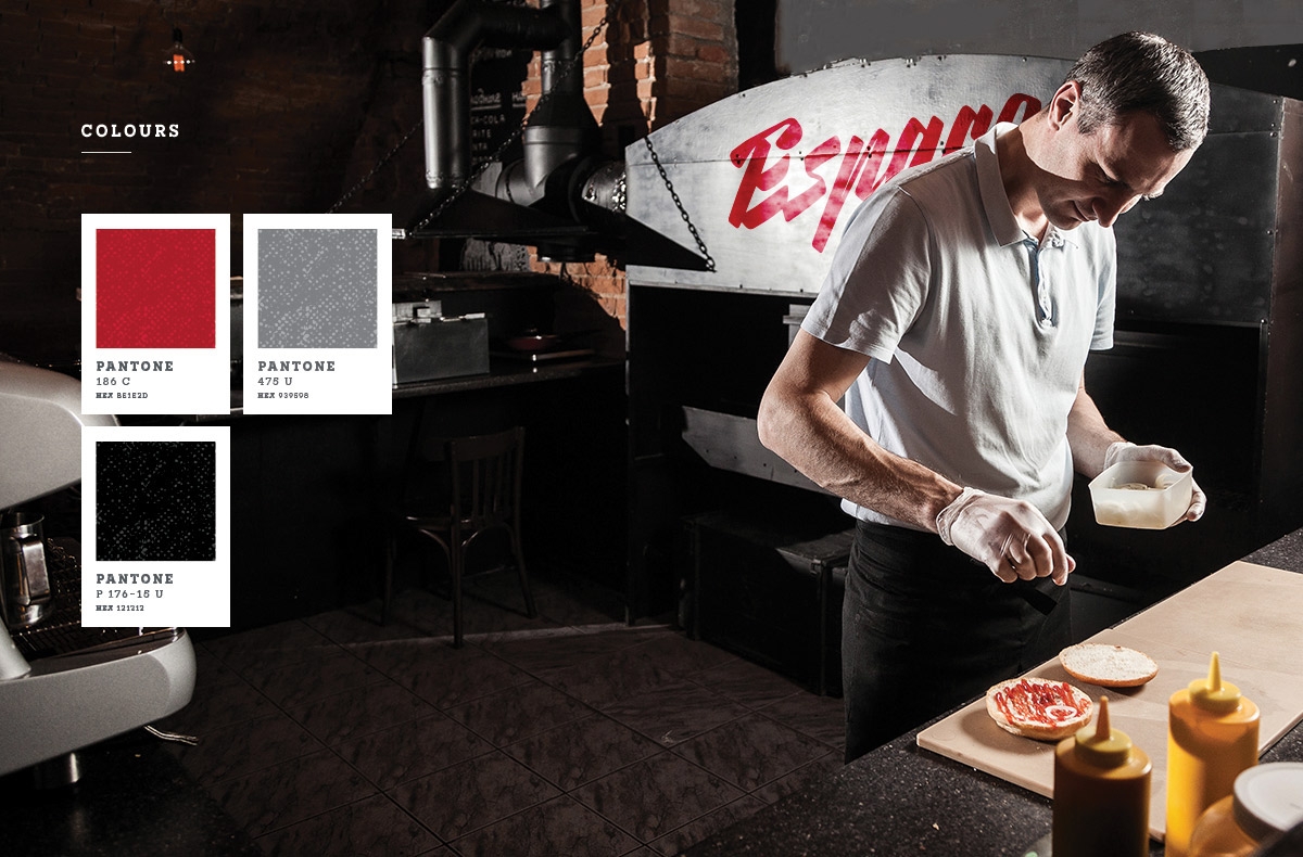 Espaco漢堡、薯條和飲料西餐店品牌包裝設計