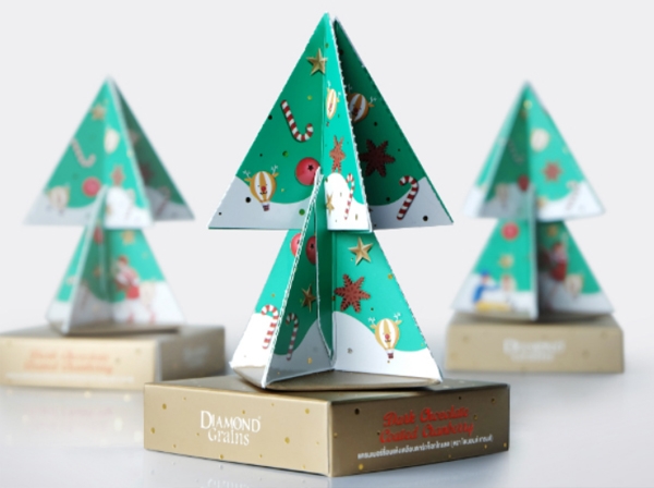 巧克力盒化身圣誕樹！包裝結構創(chuàng)意為顧客帶來的驚喜體驗